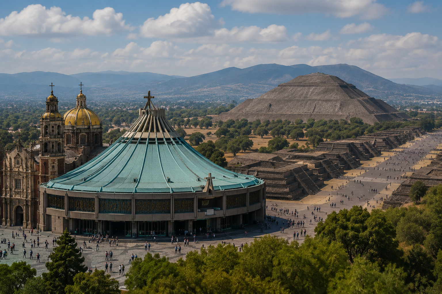 City Tour + Basílica de Guadalupe + Pirámides